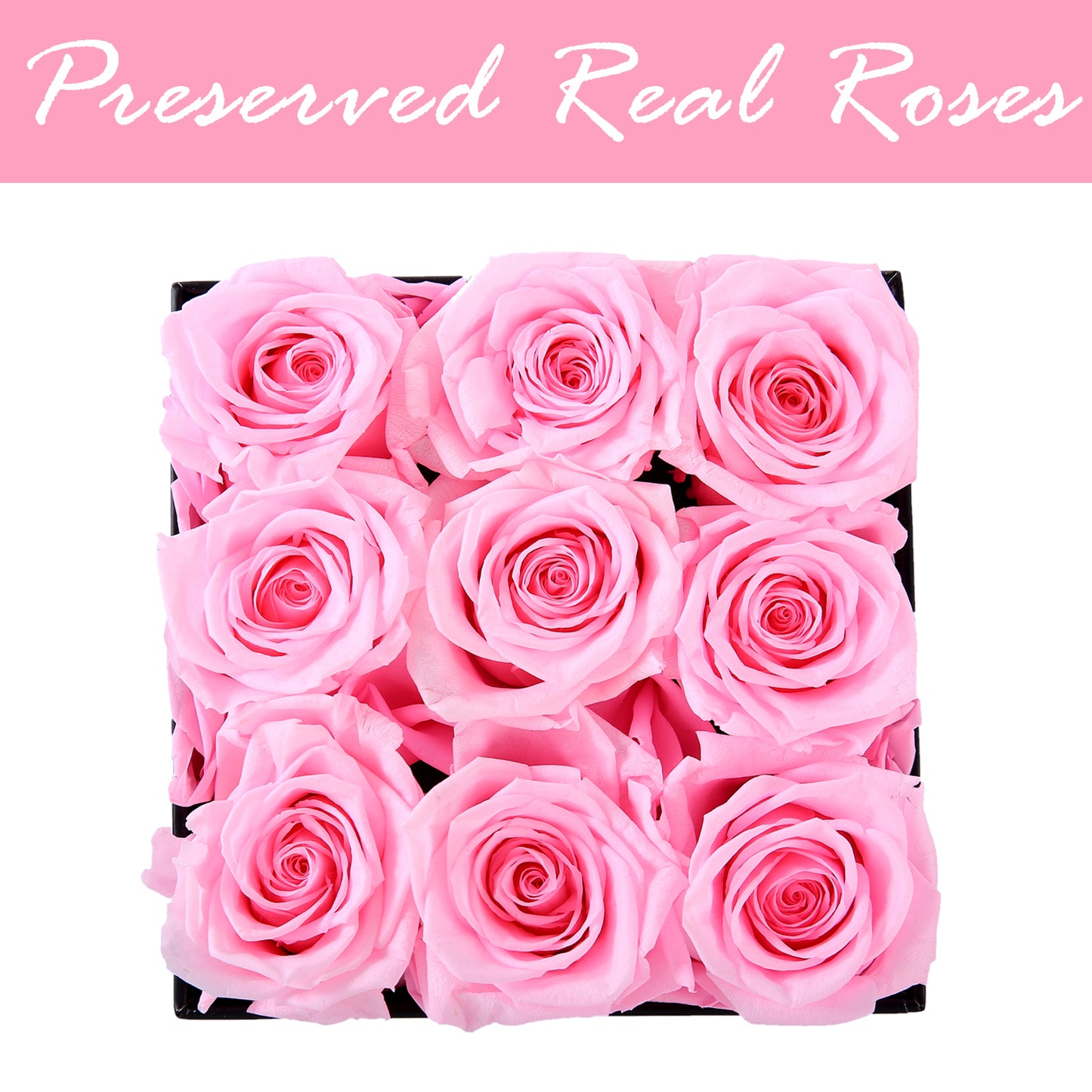 U UQUI 9 Roses Flowers Box And Necklace