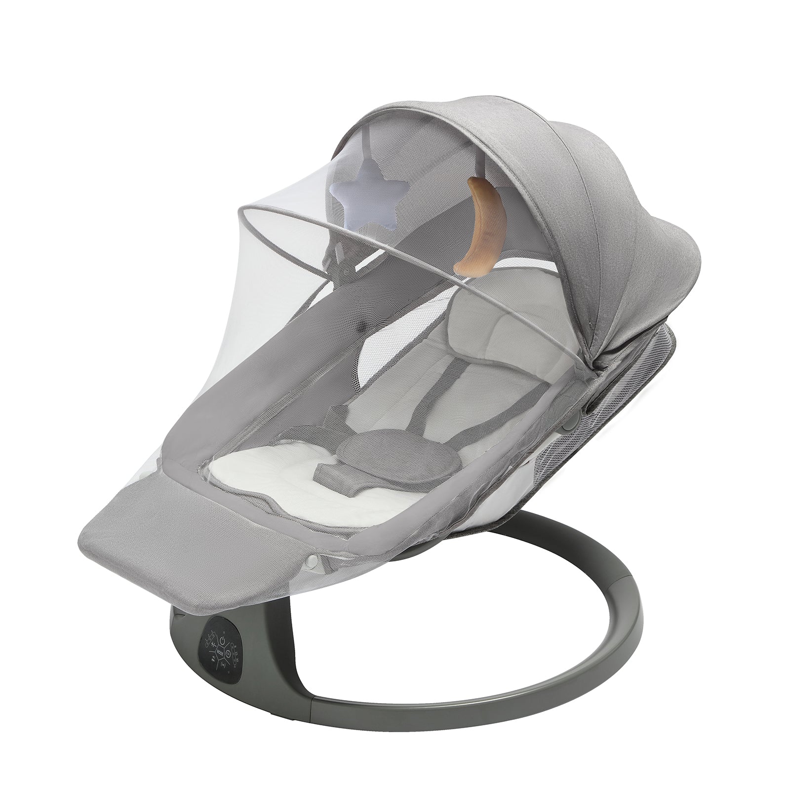 KidJoy Baby Swing for Infants,Electric Baby Bouncer,Portable Swing for Baby Boy Girl,Remote Control Indoor Baby Rocker with Sway Speeds