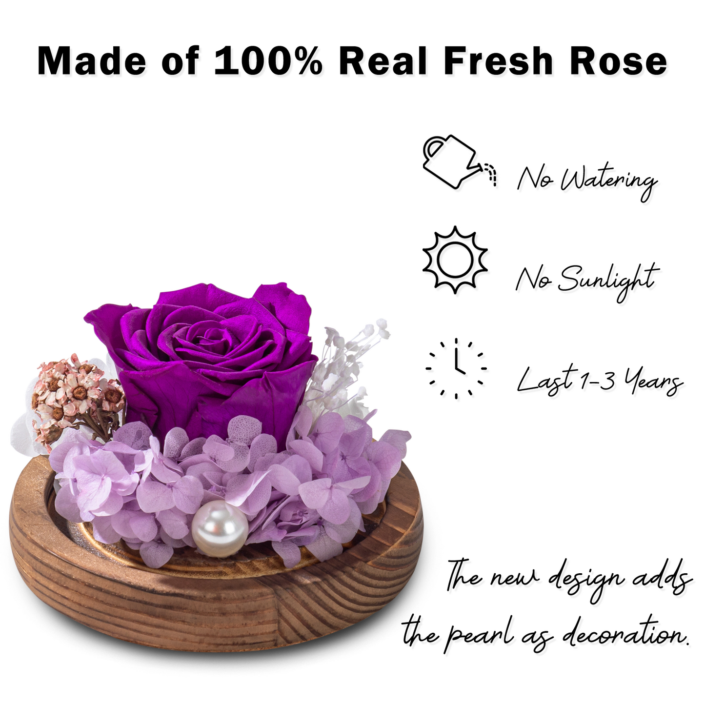 U UQUI Purple Flowers Candle